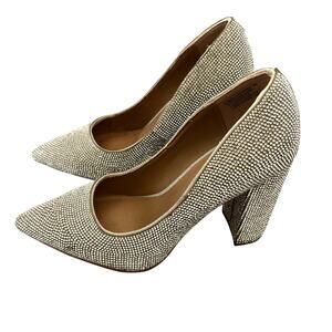 Madden Girl Rhinestone Pointed Toe Heels Glam Diamond Party Pumps 8